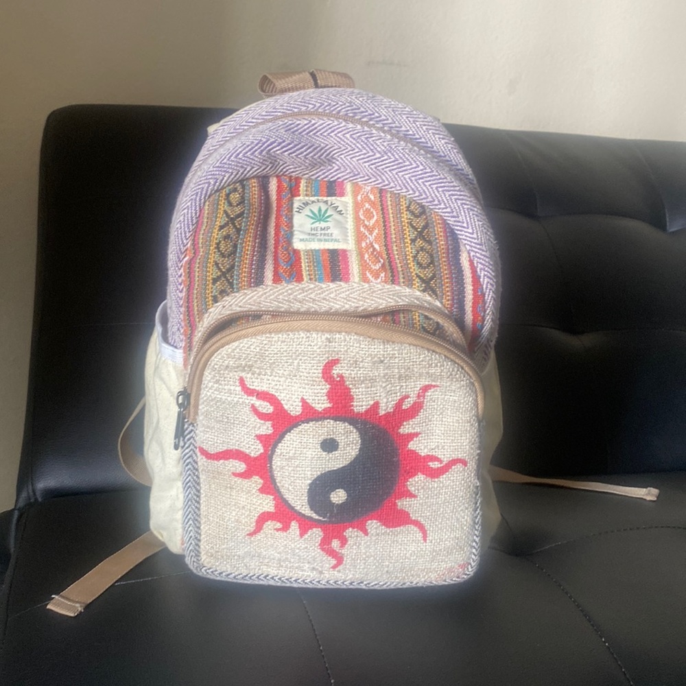 Hemp mini backpack